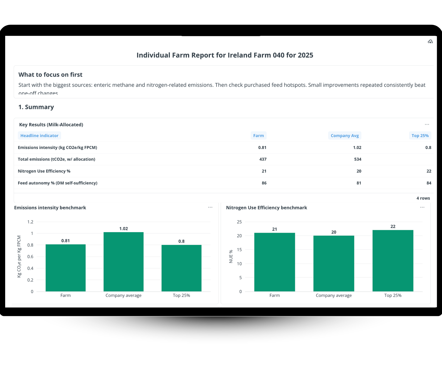 Custom report builder mockup